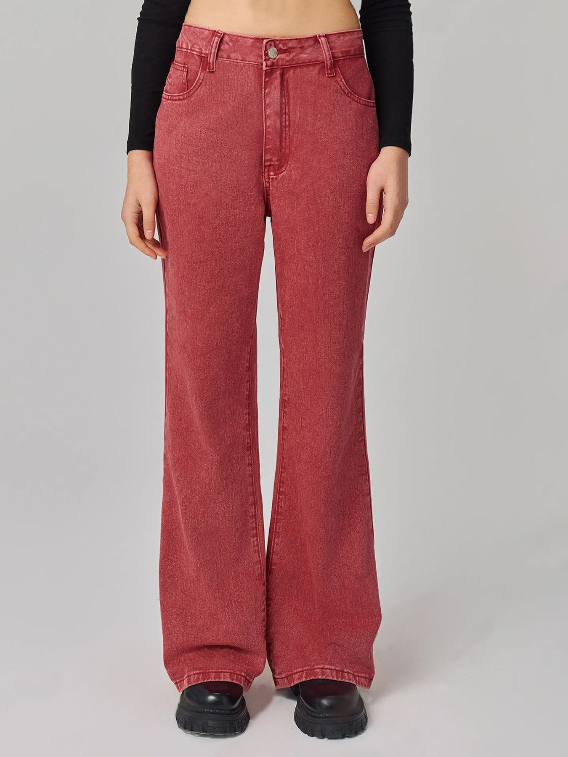 Bootcut Jeans with Pockets - felvior