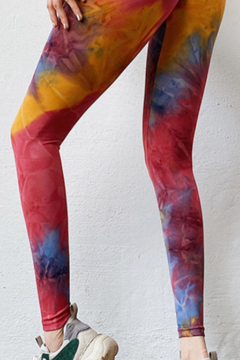 Tie-Dye High Waist Active Leggings - felvior