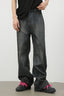 Men's Frayed Hem Jeans with Pockets