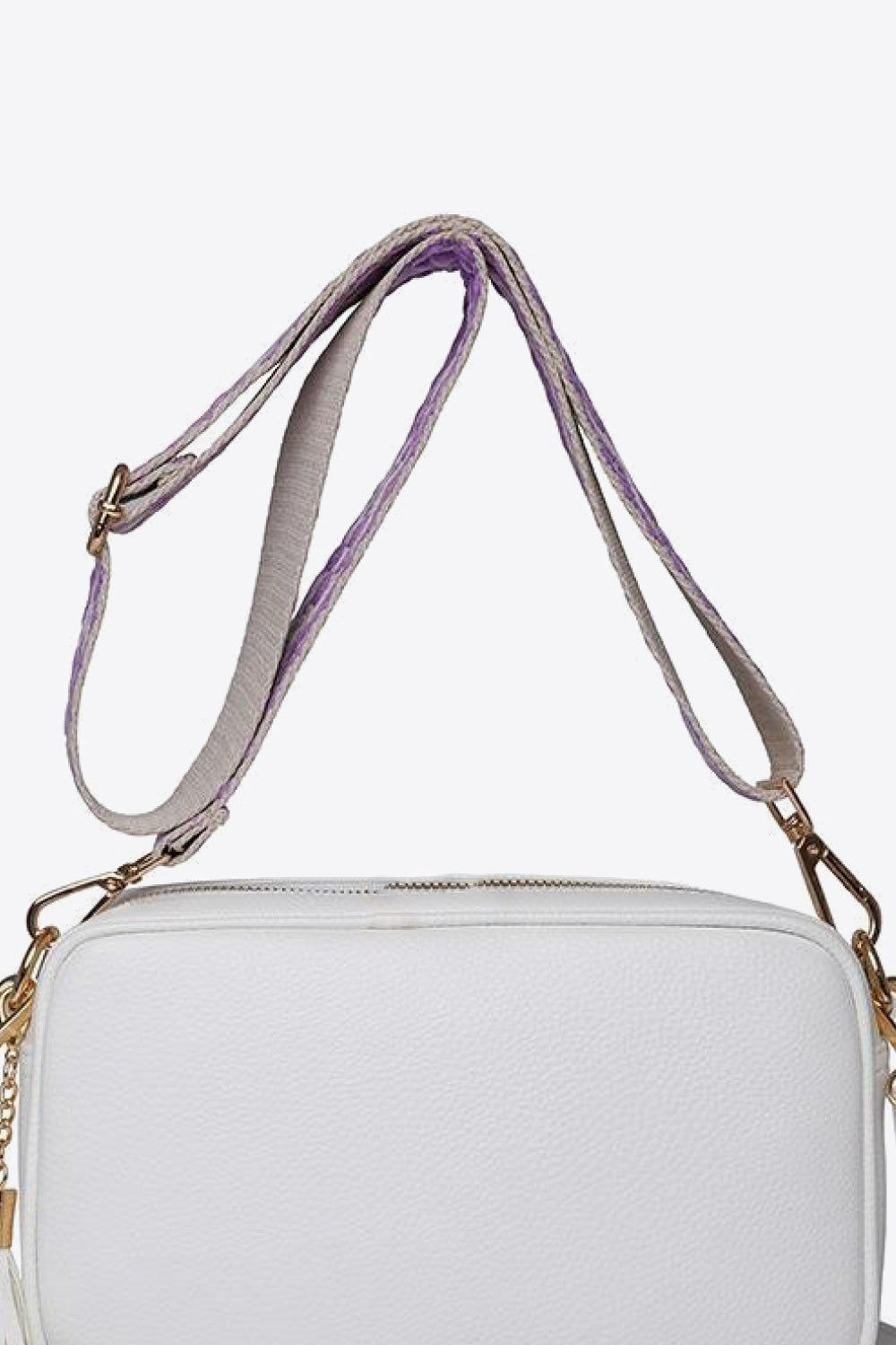 PU Leather Tassel Crossbody Bag - felvior