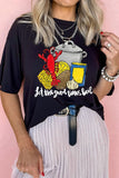 Graphic Round Neck Short Sleeve T-Shirt