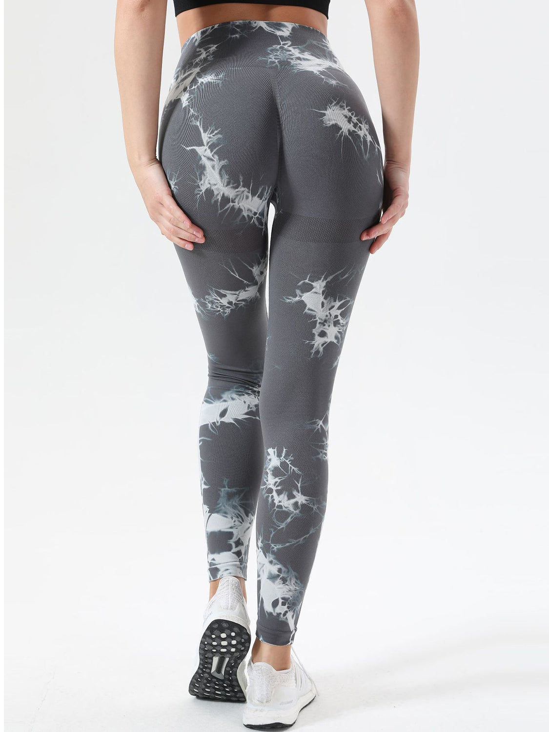 Tie-Dye High Waist Active Leggings - felvior