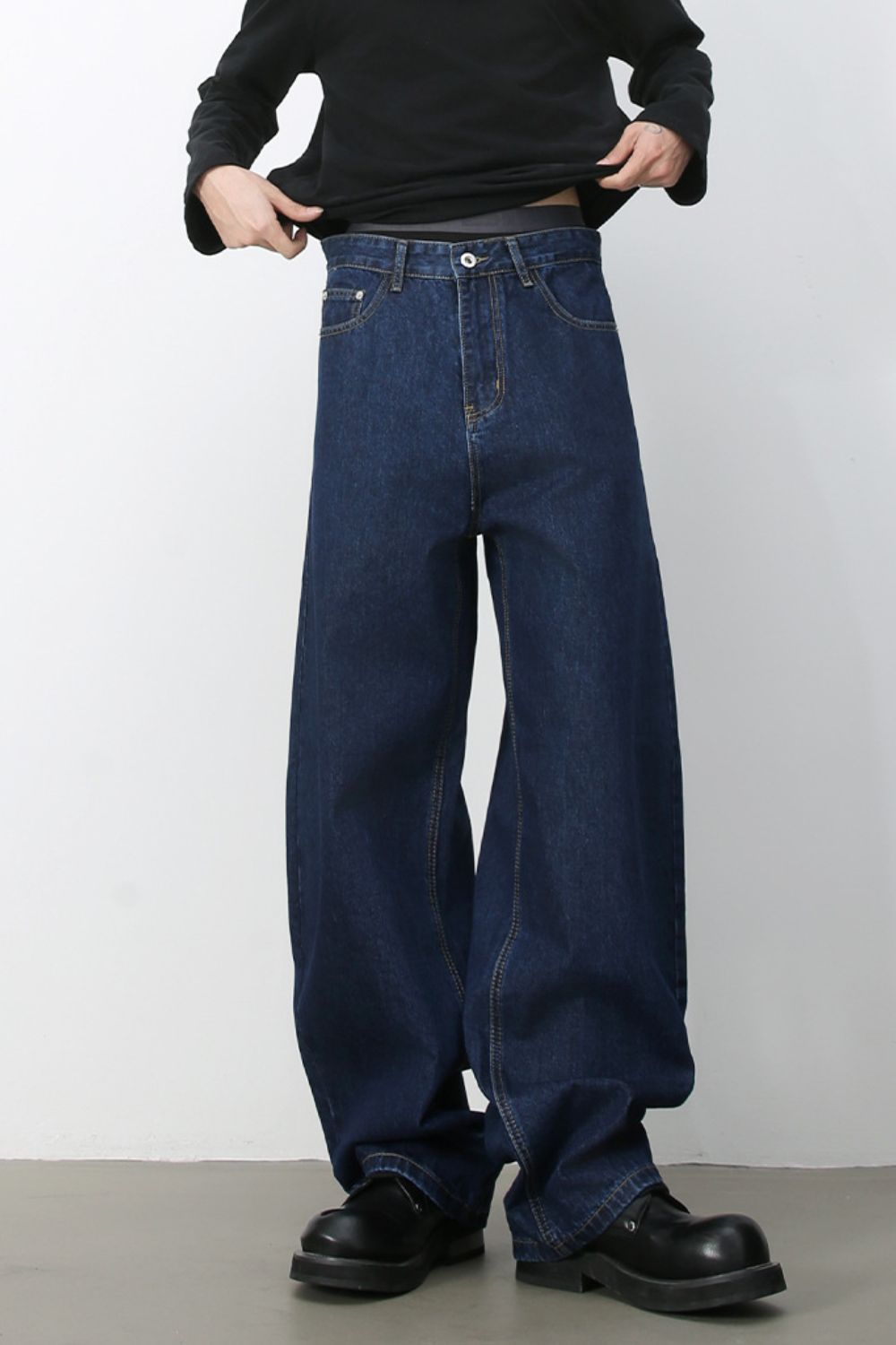 Men's Wide Leg Jeans - felvior