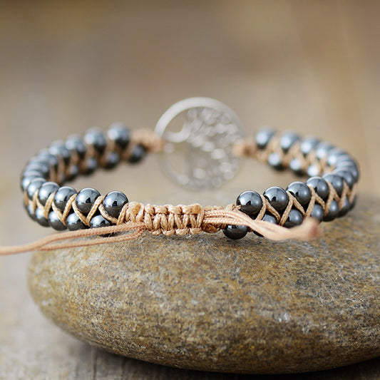 Alloy Natural Stone Braided Bracelet - felvior