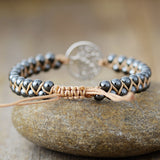 Alloy Natural Stone Braided Bracelet - felvior