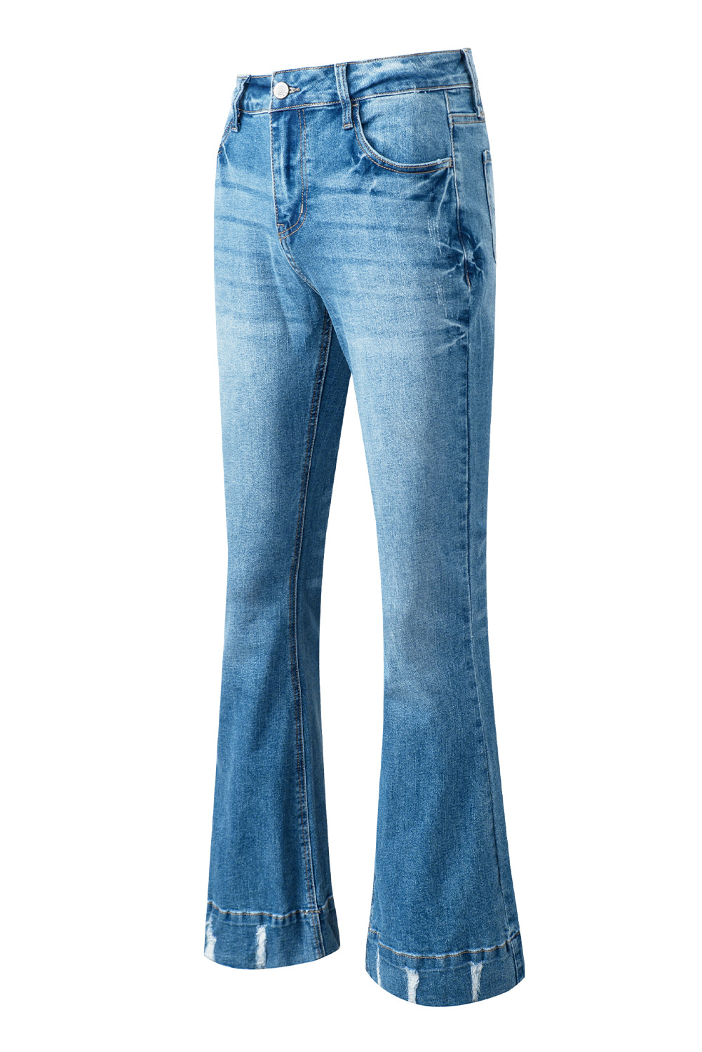 Cat's Whisker Bootcut Jeans with Pockets - felvior