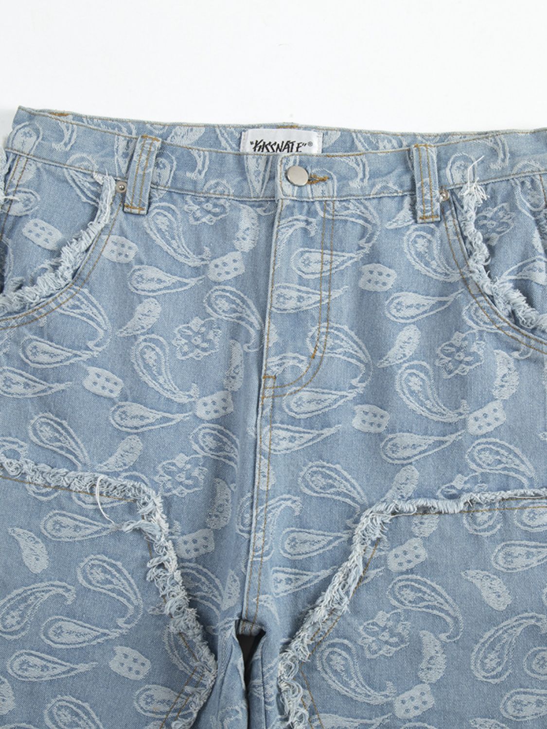 Men's Contrast Washed Bootcut Jeans