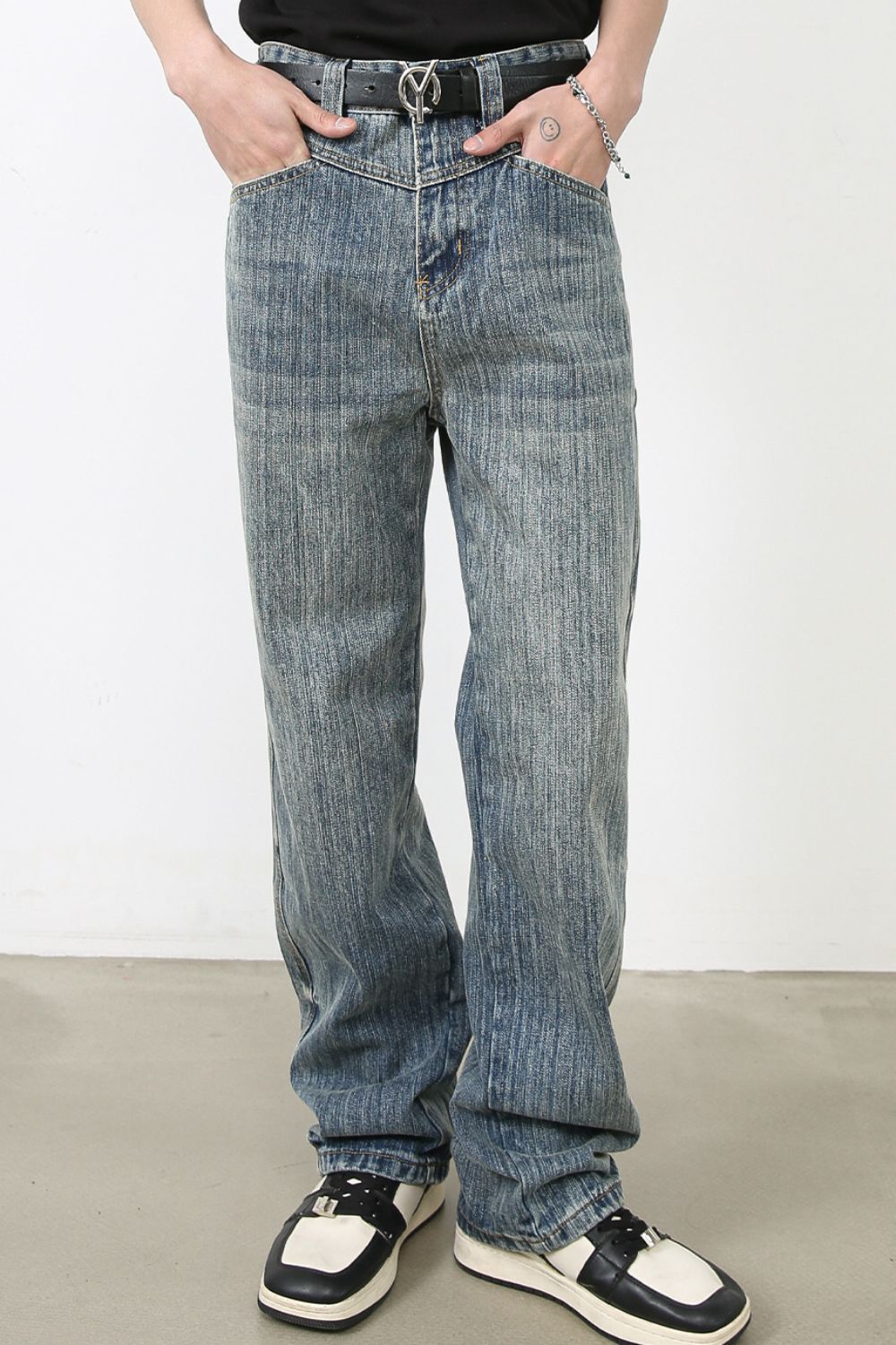 Men's Baggy Jeans with Pockets