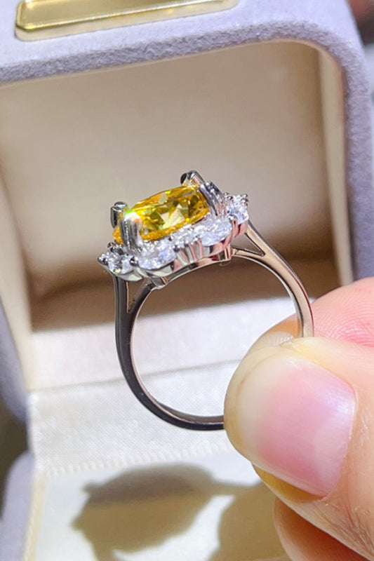 5 Carat Moissanite 925 Sterling Silver Ring - felvior