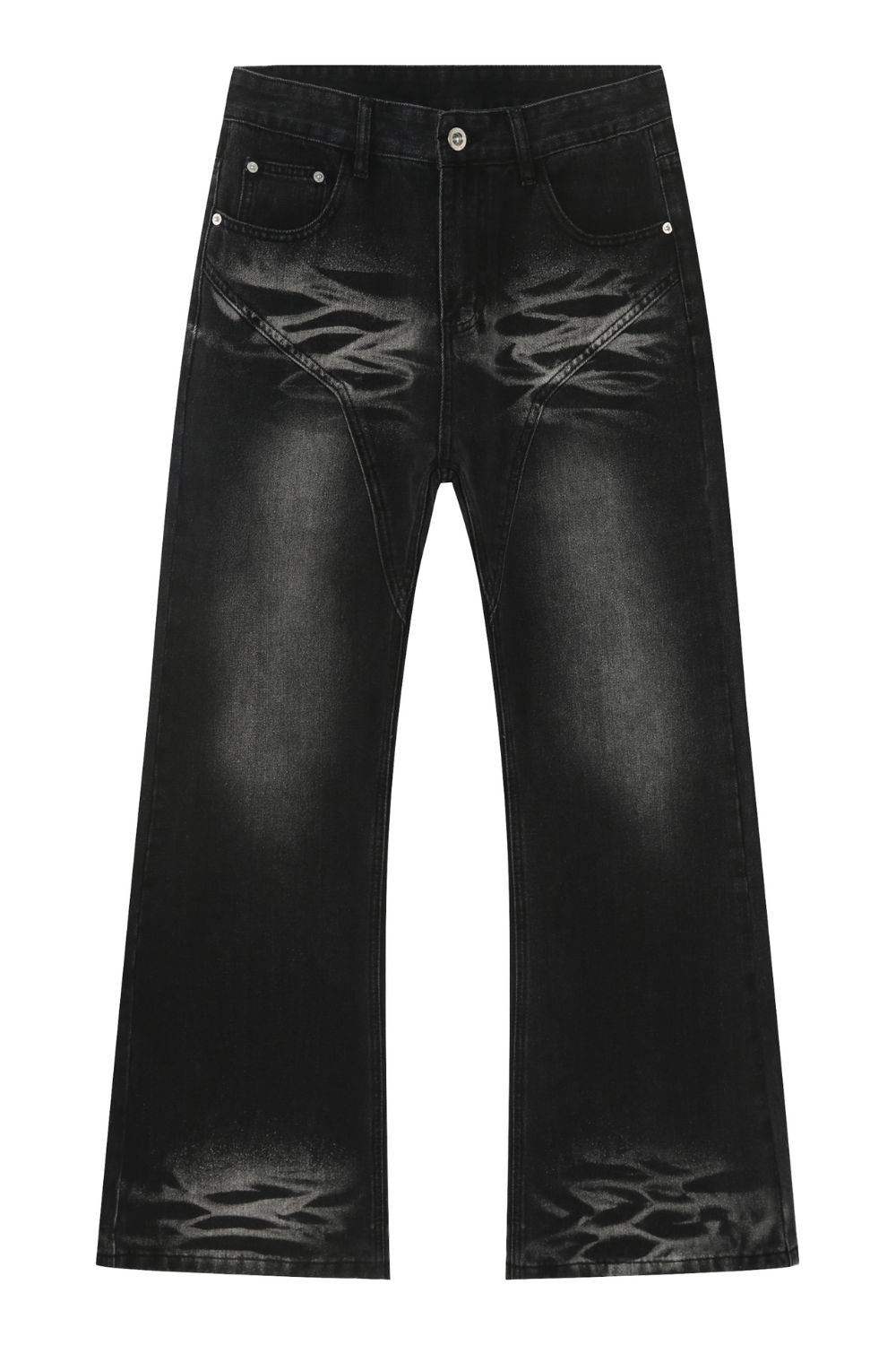 Men's Mid Rise Jeans with Pockets - felvior