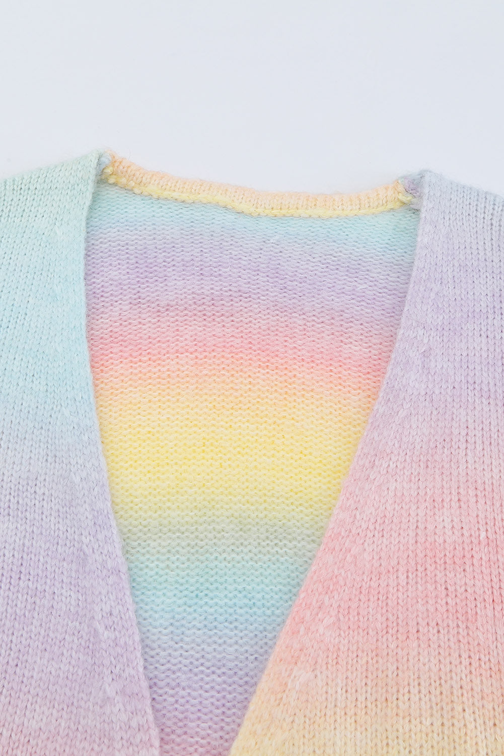 Gradient Open Front Drop Shoulder Cardigan - felvior