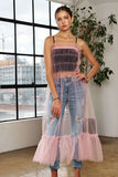 ADORA Ruffled Mesh Cover Up Dress - felvior