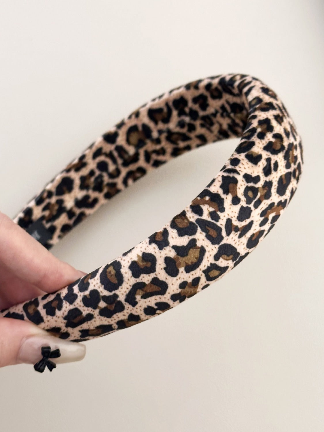 Leopard Polyester Wide Headband - felvior