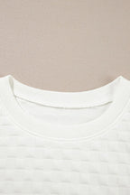 Checkered Texture Top and Shorts Set