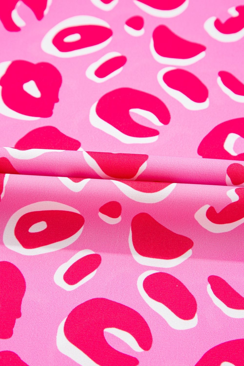 Leopard V Neck Loose Short Sleeve Top