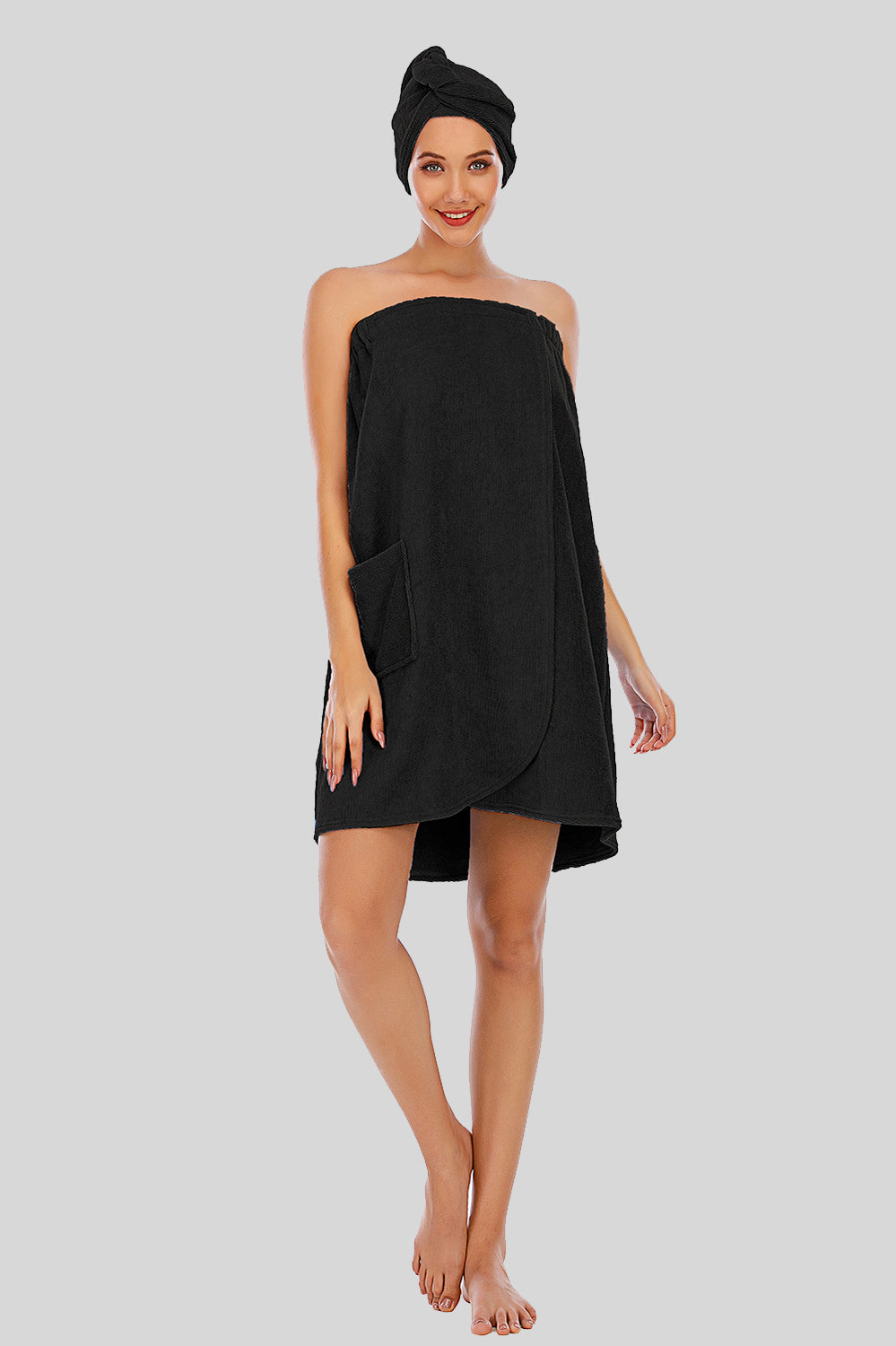 Strapless Robe with pocket - felvior