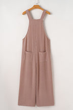 Corded Adjustable Straps Wide Leg Loose Overalls