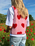 Tied Heart Vest with Pockets - felvior