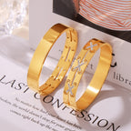 18K Gold-Plated Diamond Bracelet – Czech Crystal Design