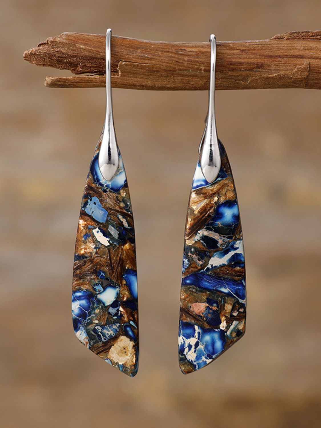 Geometrical Shape Dangle Earrings - felvior