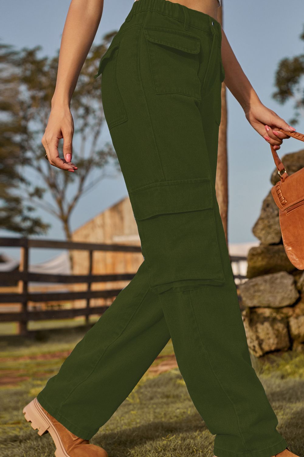 Loose Fit Long Jeans with Pockets - felvior