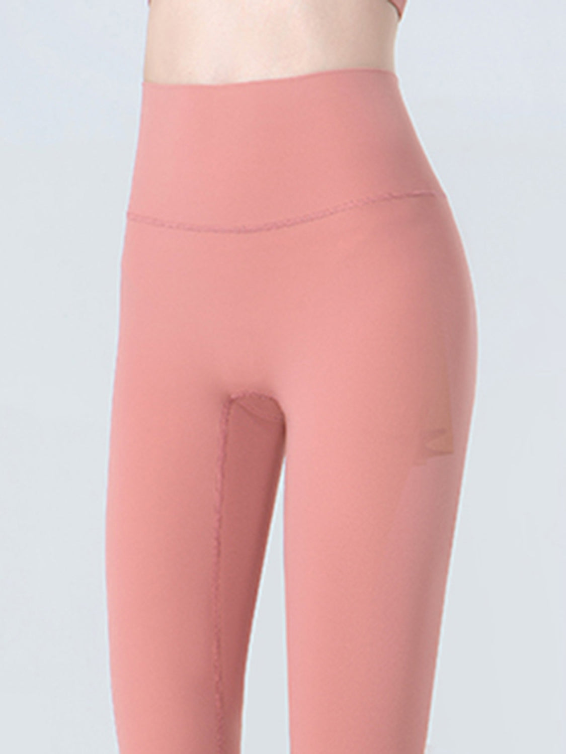 Wide Waistband Cropped Sports Leggings - felvior