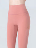 Wide Waistband Cropped Sports Leggings - felvior