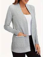 Open Front Long Sleeve Sweater Cardigan