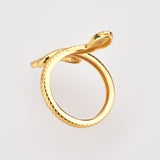 925 Sterling Silver Snake Shape Ring - felvior