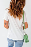 Full Size Ghost Round Neck Short Sleeve T-Shirt - felvior