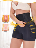 Full Size Hook and eye Shaping Shorts - felvior