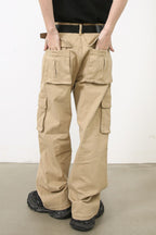 Men's Baggy Jeans with Cargo Pockets