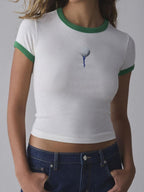 Graphic Round Neck Short Sleeve T-Shirt