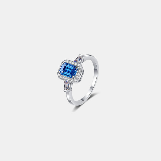 1 Carat Moissanite 925 Sterling Silver Ring - felvior