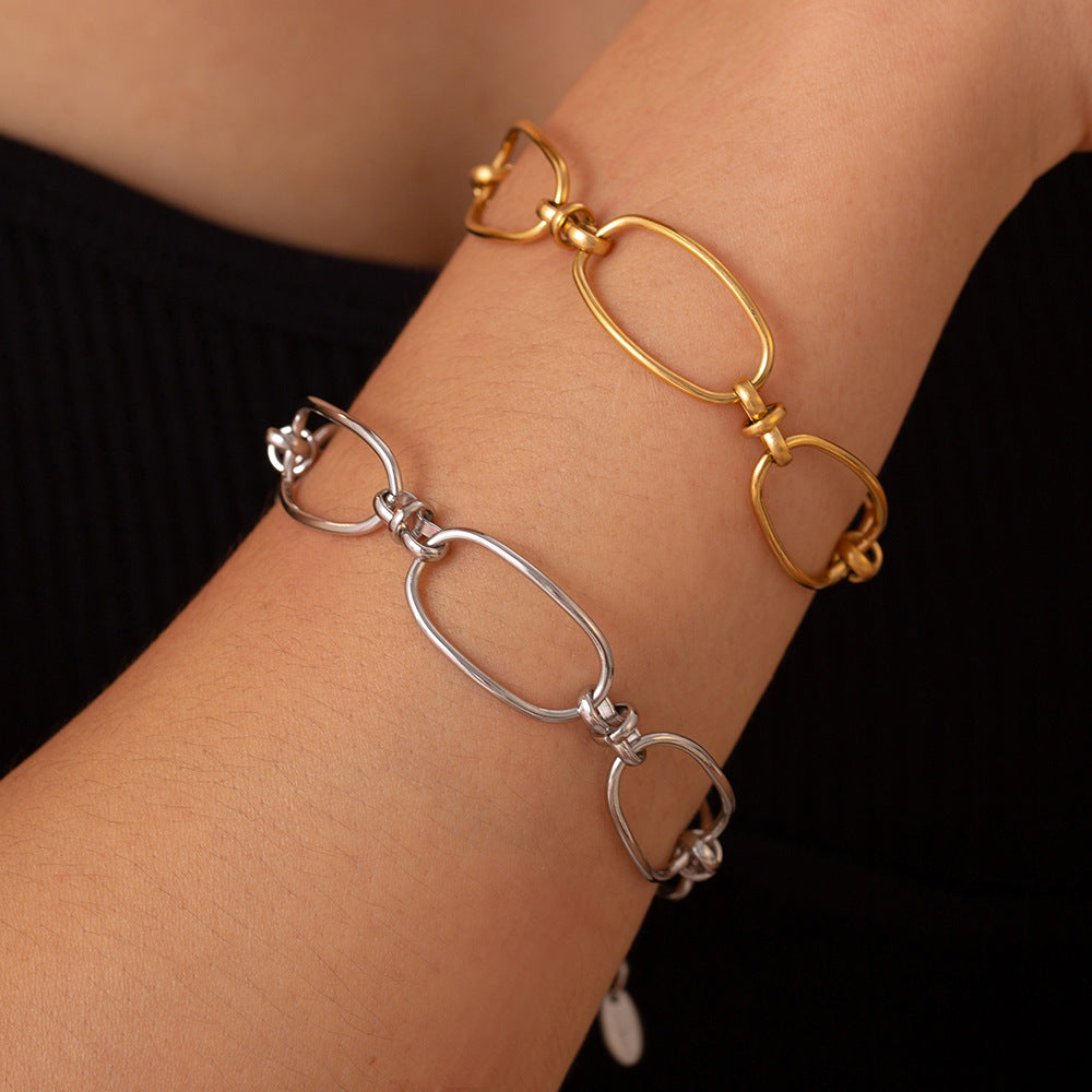 Titanium Steel Chain Bracelet - felvior