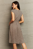 Perfee Round Neck Tie Waist Dress - felvior