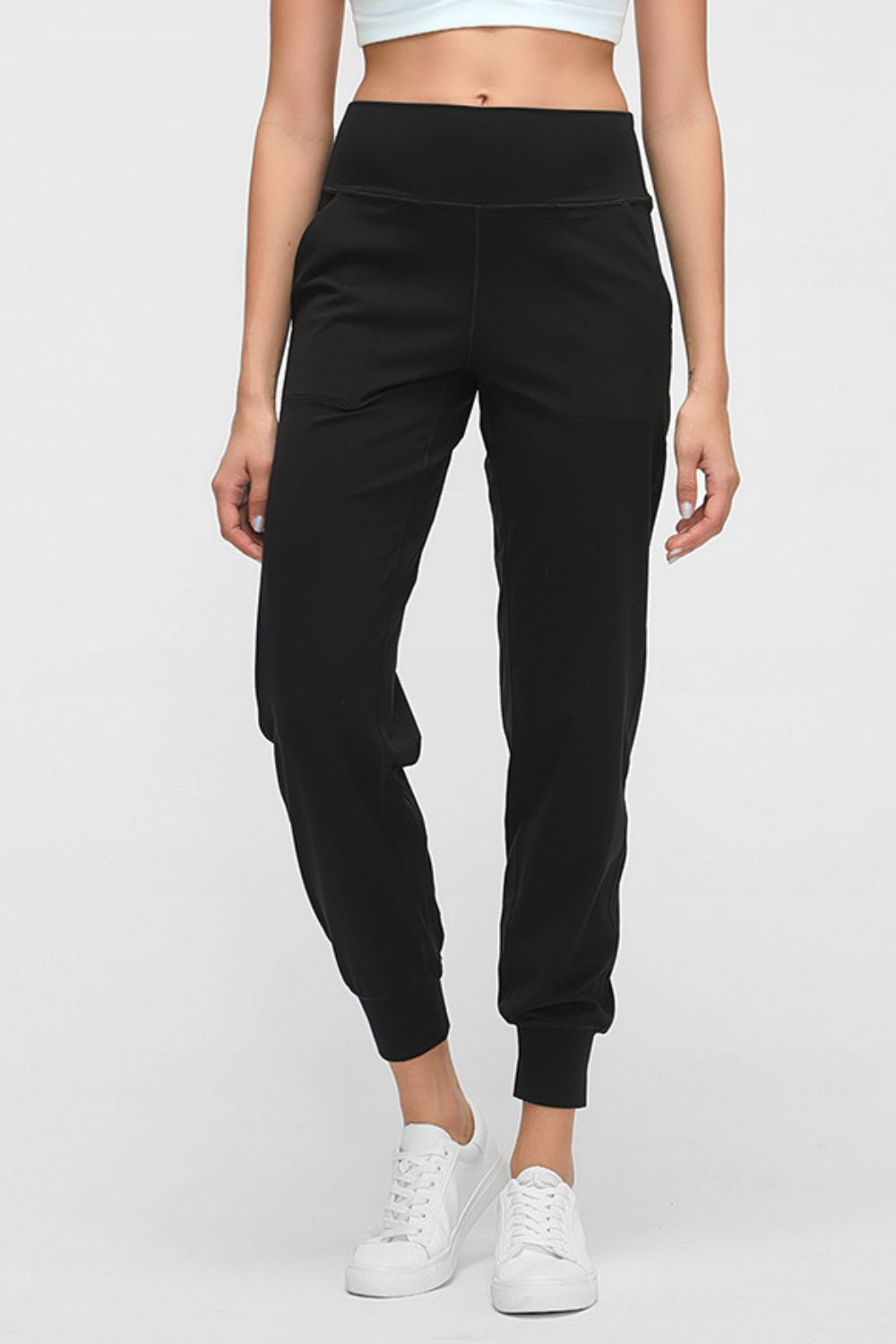 Millennia Wide Waistband Slant Pocket Pants - felvior