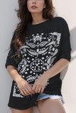 Paisley Round Neck Half Sleeve T-Shirt
