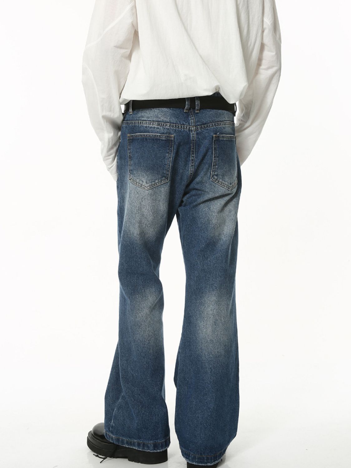 Men's Mid Rise Jeans with Pockets - felvior