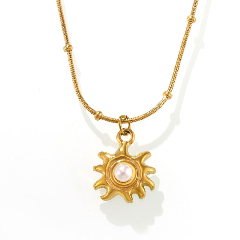 18K Gold-Plated Shell Pearl Necklace