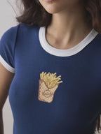 Graphic Round Neck Short Sleeve T-Shirt