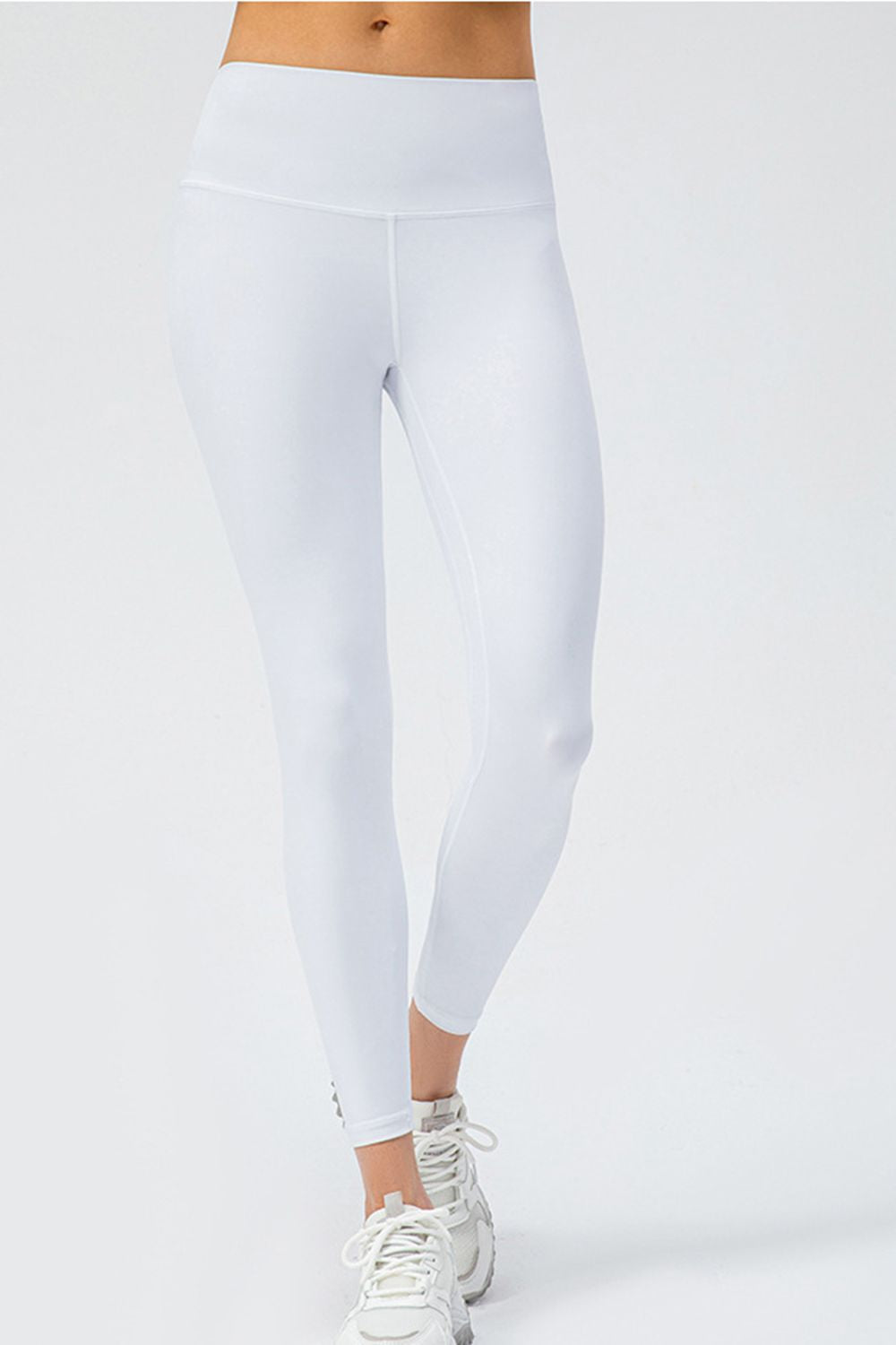 Wide Waistband Slim Fit Active Leggings - felvior