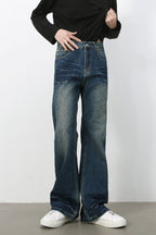 Men's Bootcut Jeans with Pockets