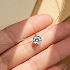 1 Carat Moissanite 925 Sterling Silver Necklace