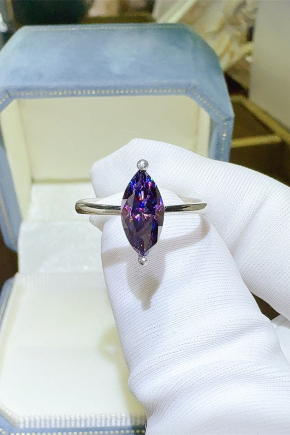 2 Carat Moissanite 925 Sterling Silver Ring - felvior