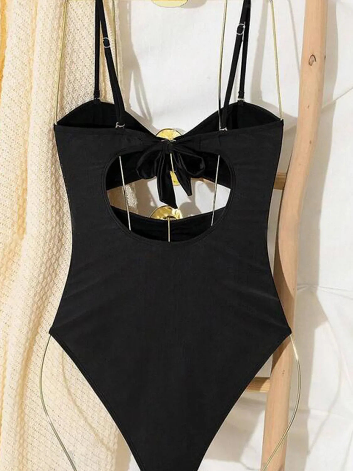 Cutout Sweetheart Neck One-Piece Swimwear - felvior