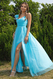 Asymmetrical Ruched Slit Dress - felvior