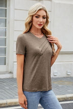Round Neck Short Sleeve T-Shirt