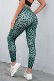 Leopard Print Wide Waistband Leggings - felvior