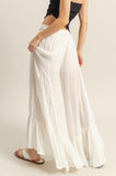 HYFVE High-Waist Ruffle Flared Wide Leg Pants - felvior